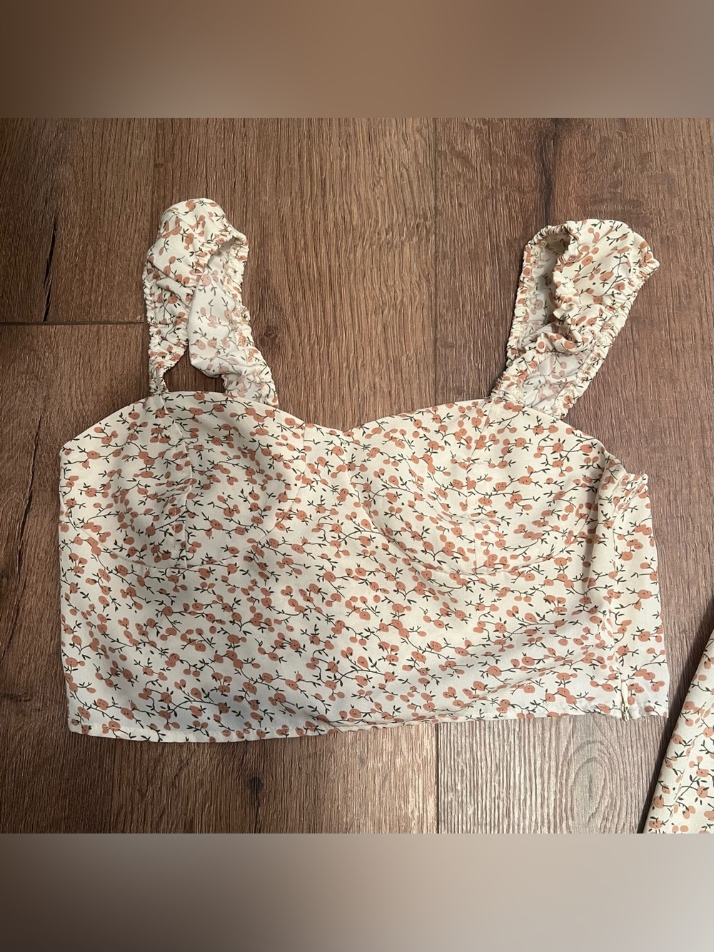 Floral Crop Top and Maxi Skirt Set